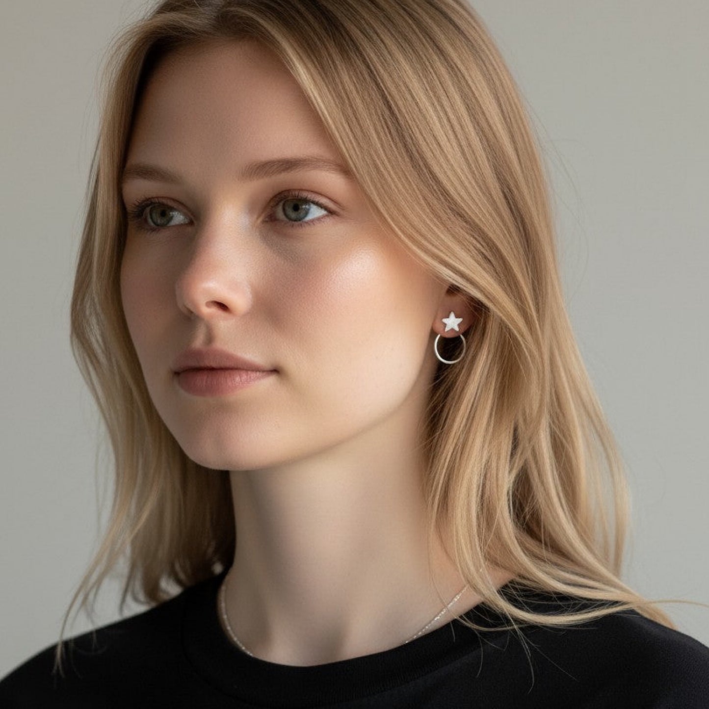 Silver Star Ear Jacket