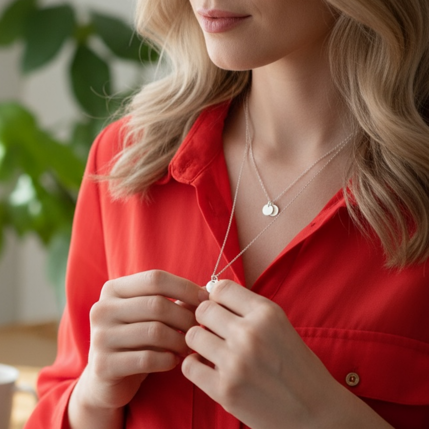 Silver Initial Letter necklace