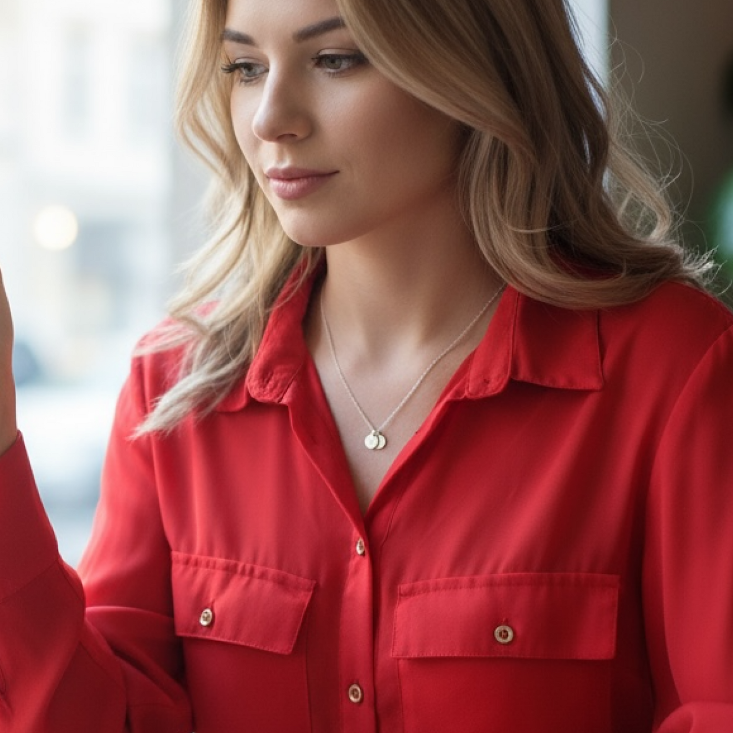 Silver Initial Letter necklace
