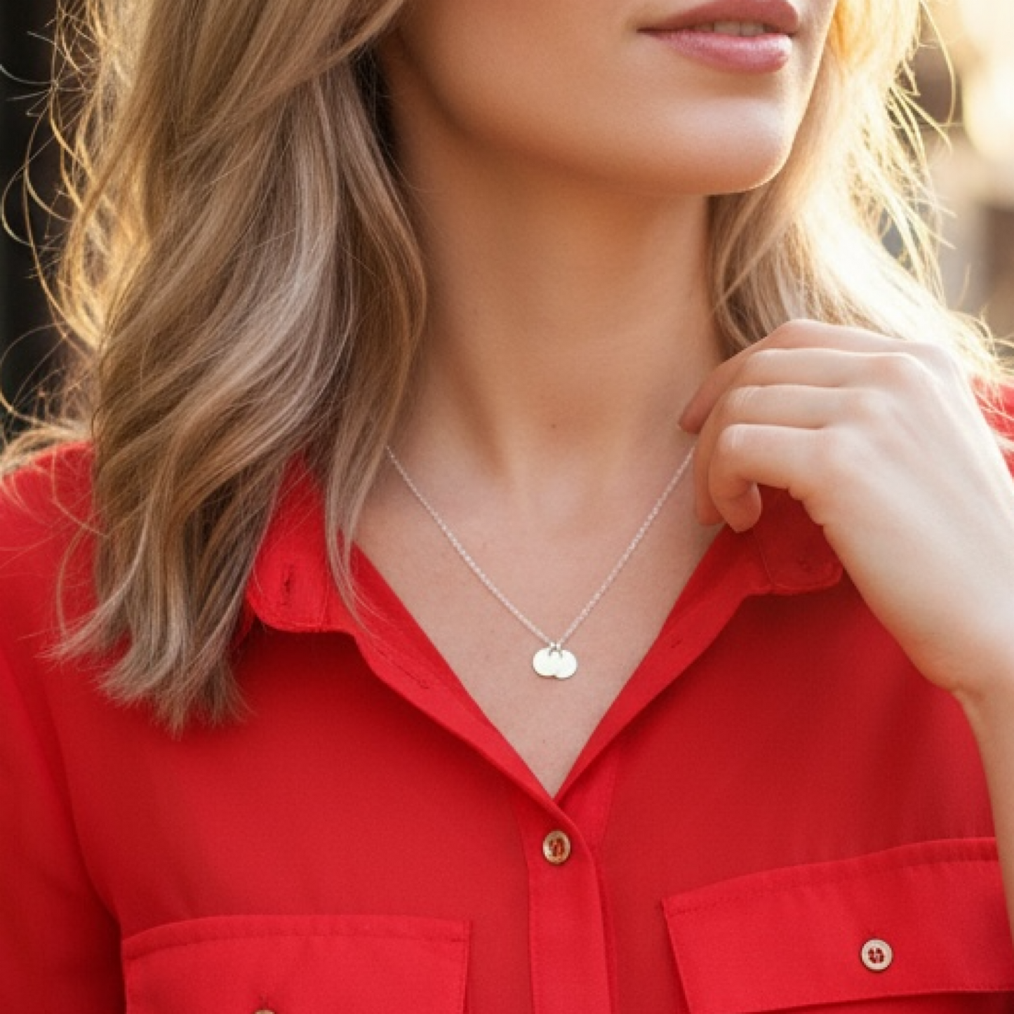 Silver Initial Letter necklace