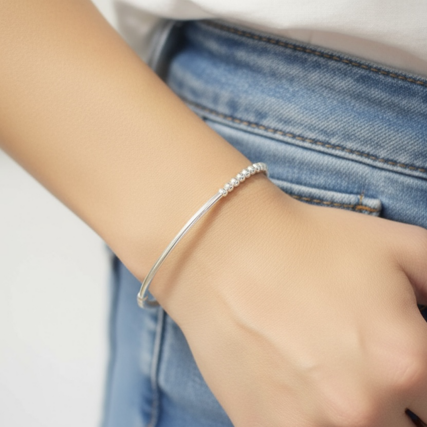 Sterling silver beaded Bracelet