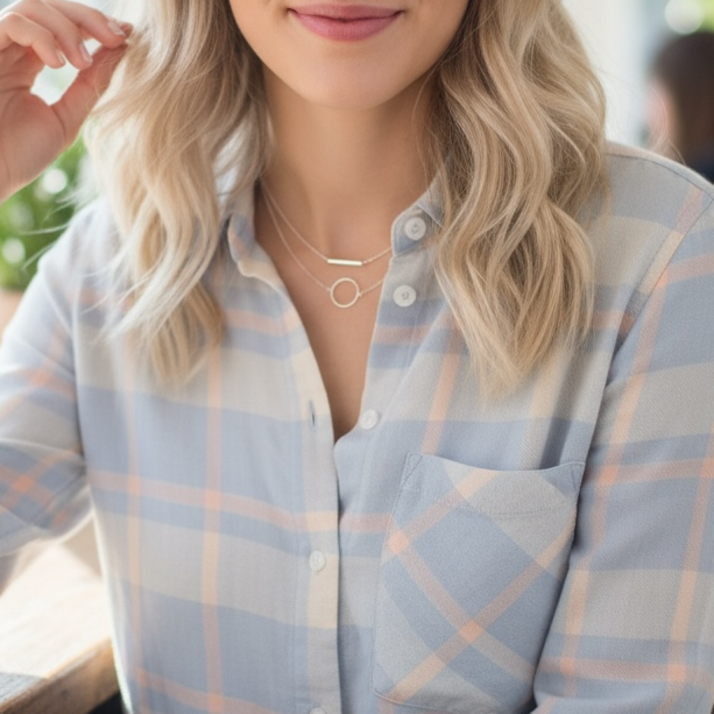 Silver choker Necklace