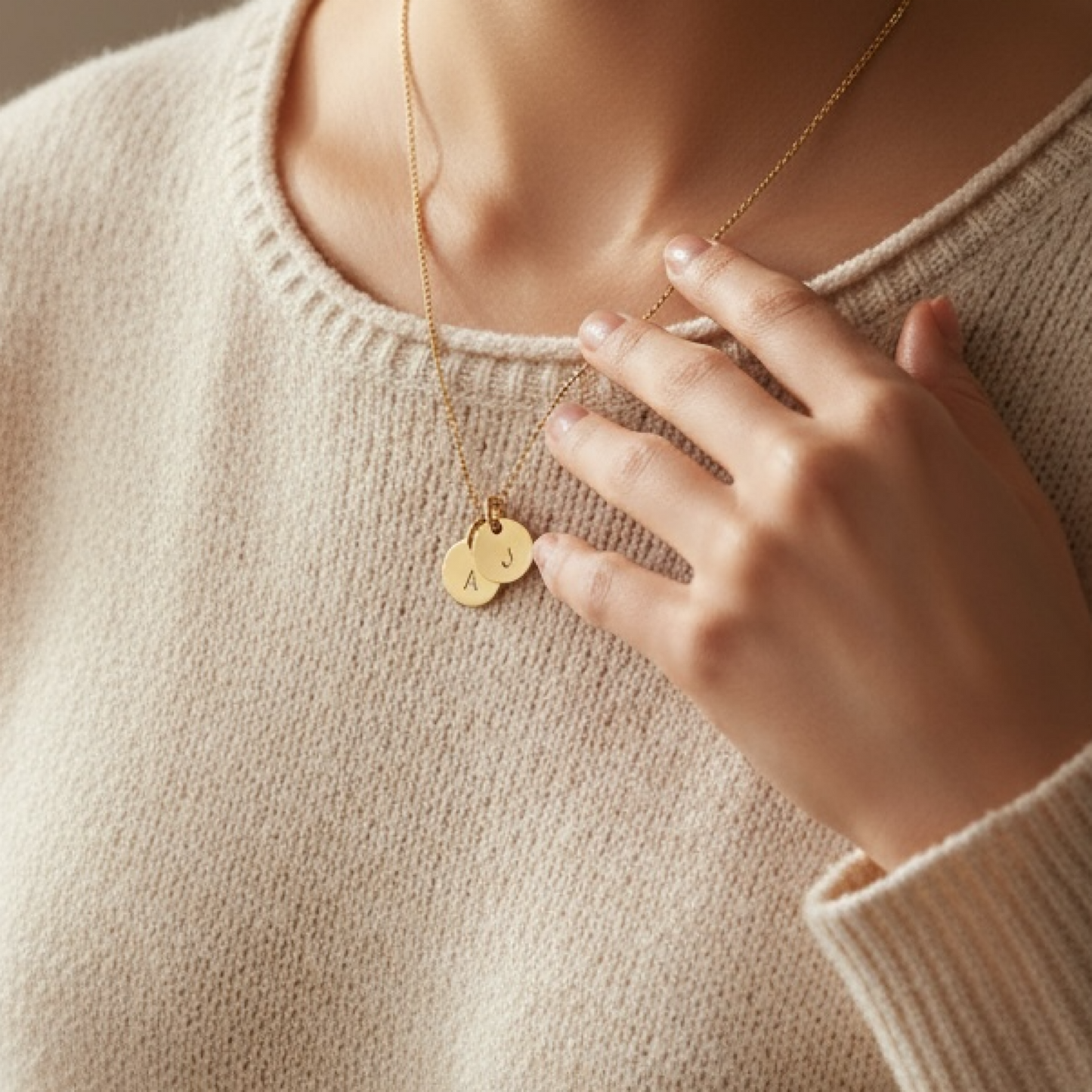 Gold Initial Necklace