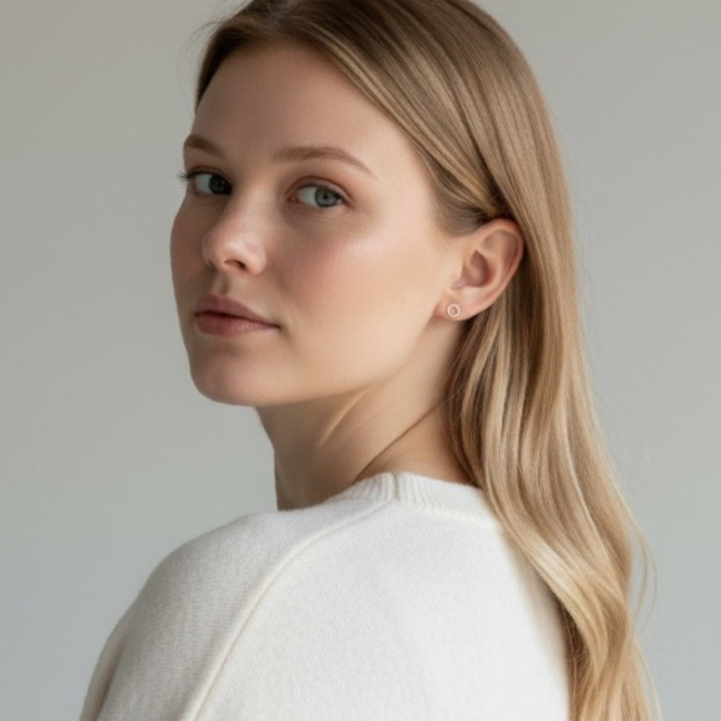 Dainty Silver Stud Earrings