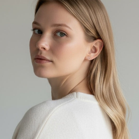 Dainty Silver Stud Earrings