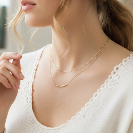 Gold Bar Necklace