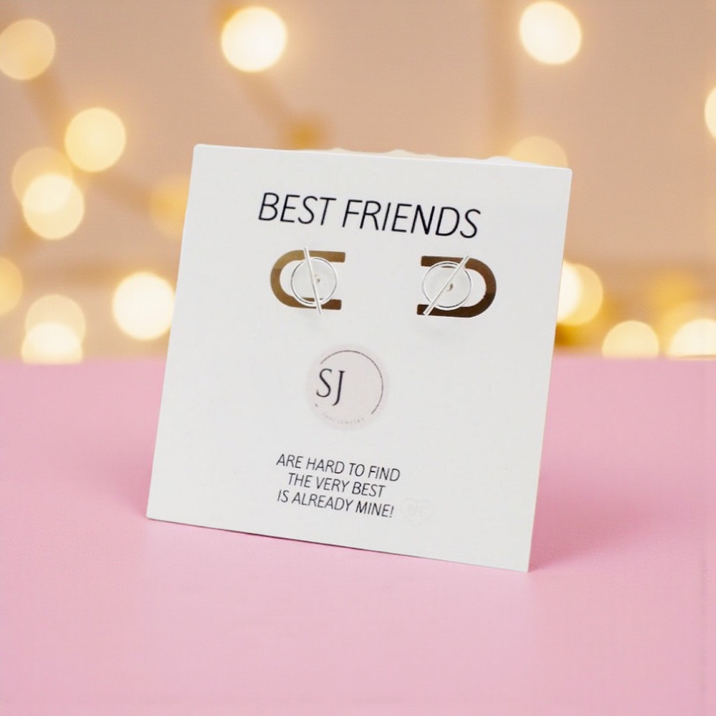 Silver Best Friend Stud earrings