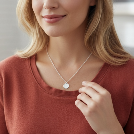 Personlized Jewelry Custom Engraved Dainty Necklace