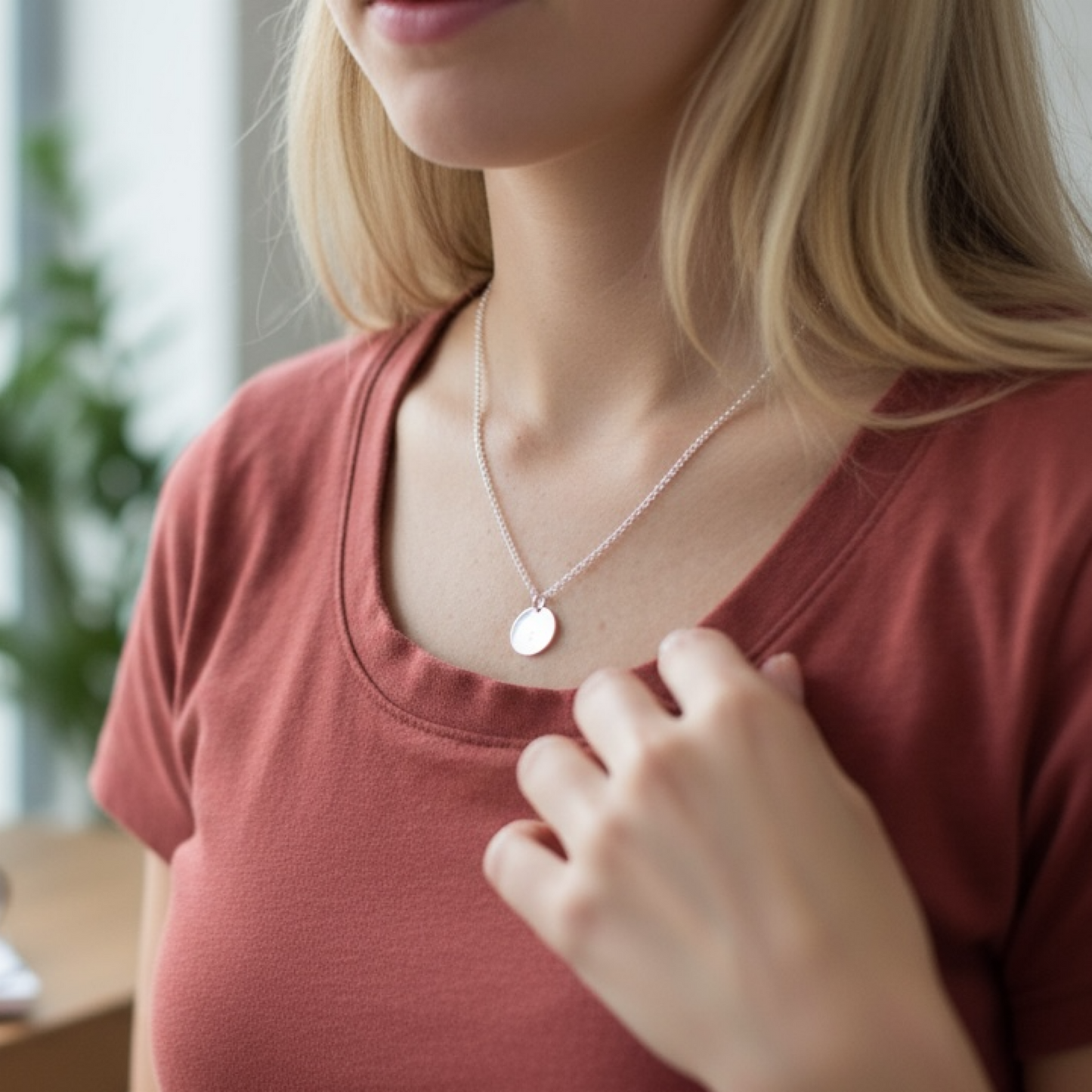 Personlized Jewelry Custom Engraved Dainty Necklace