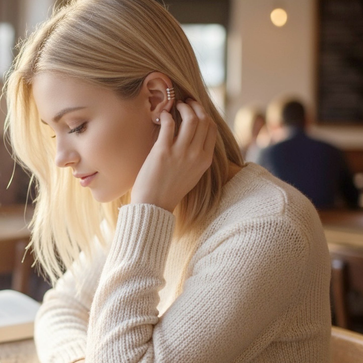Silver Ear Cuff Earring