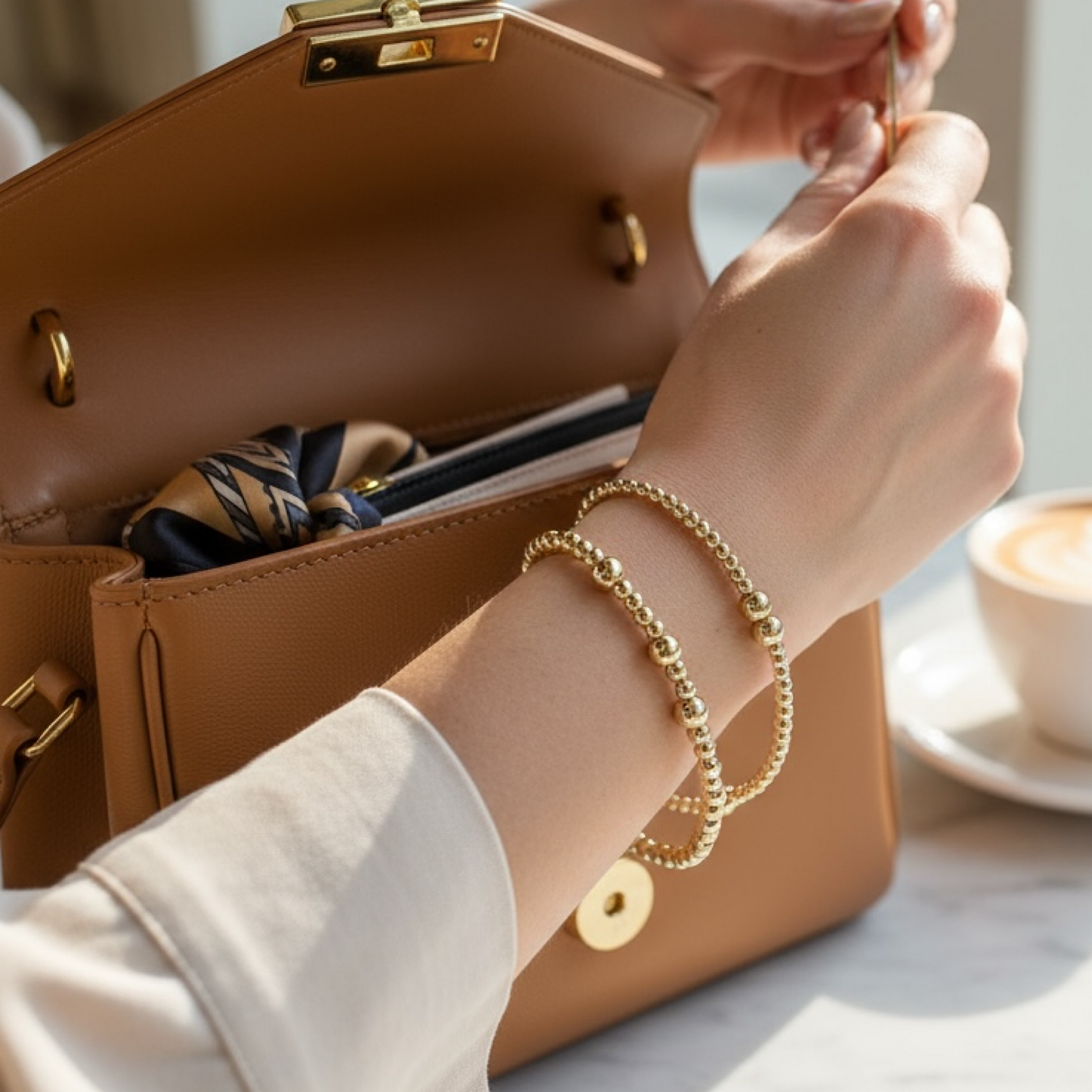 Gold beaded Bracelet