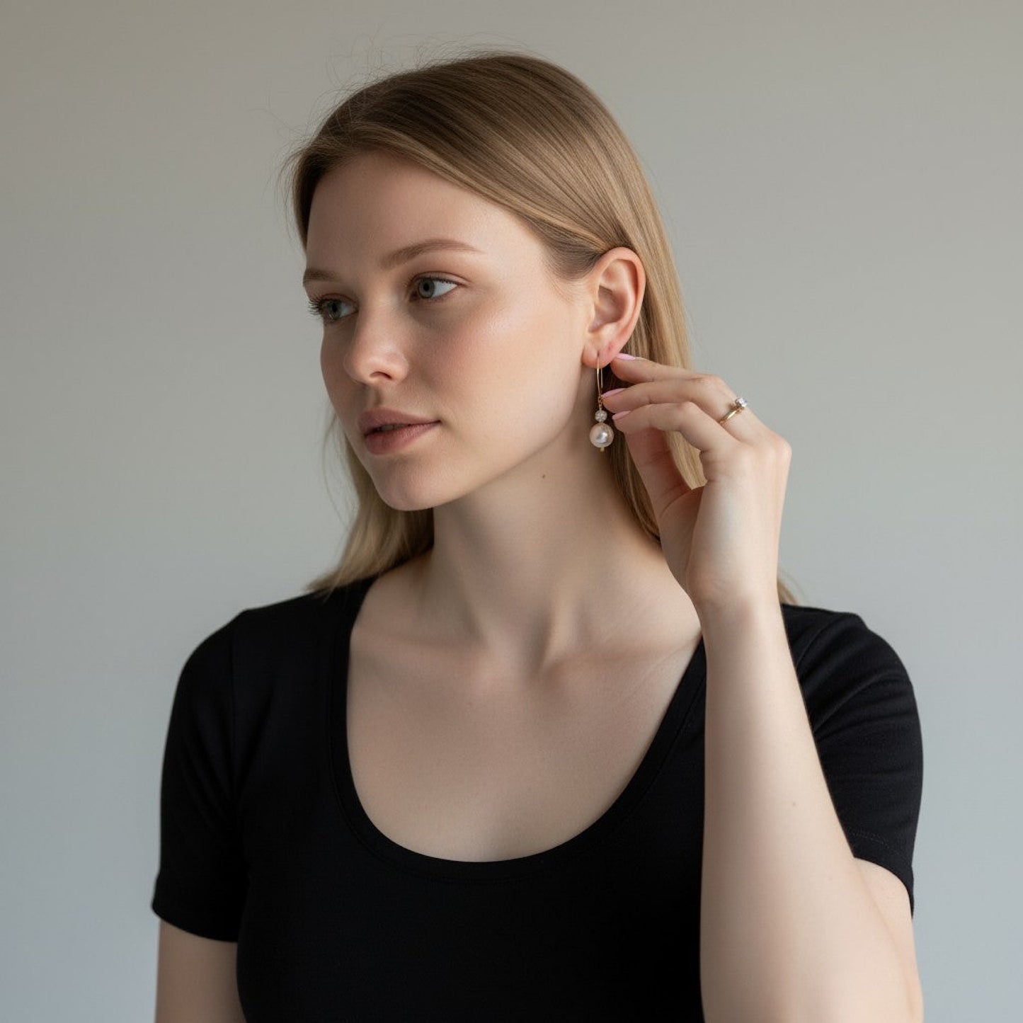 Gold Crystal Wedding earrings