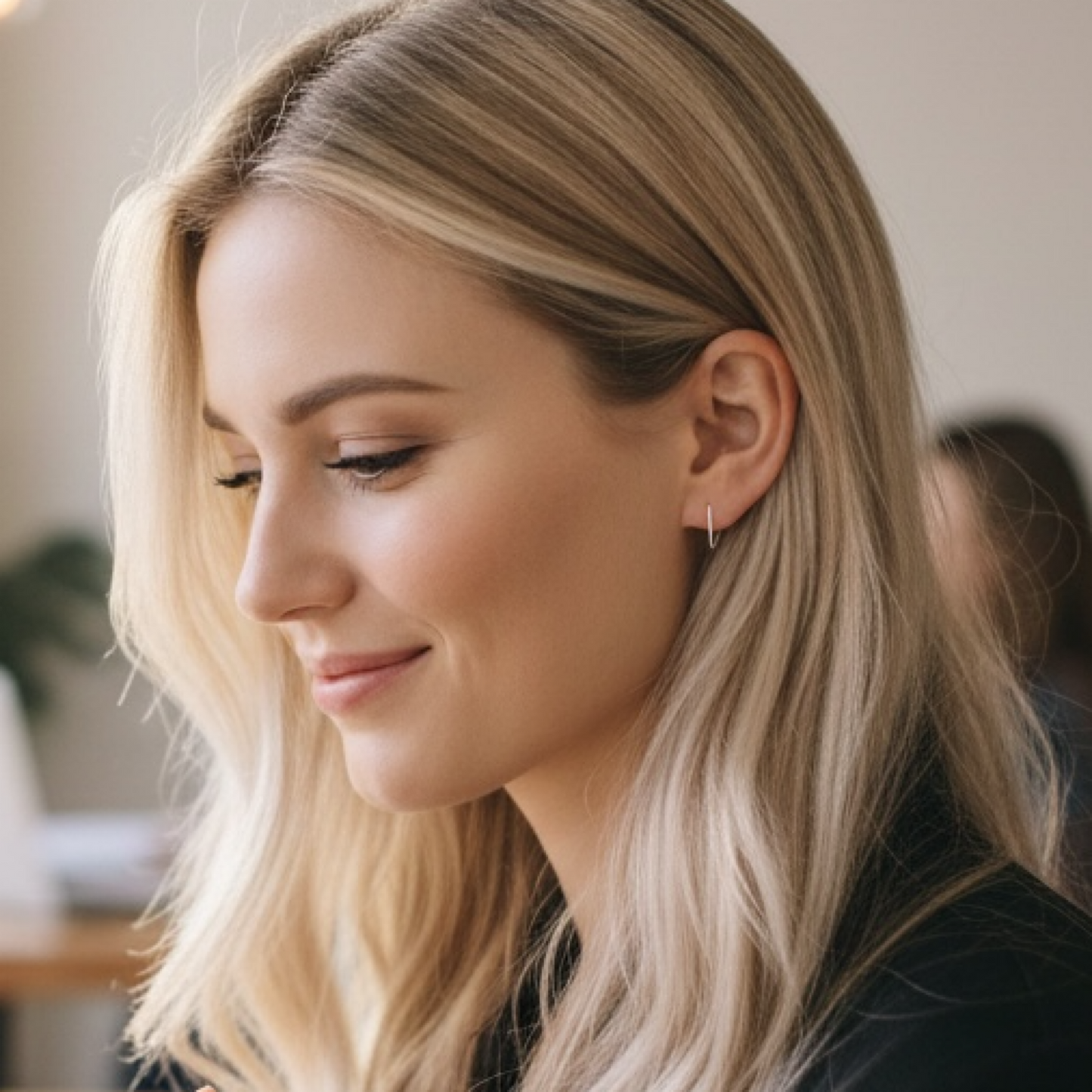 Small Silver Hoop earrings