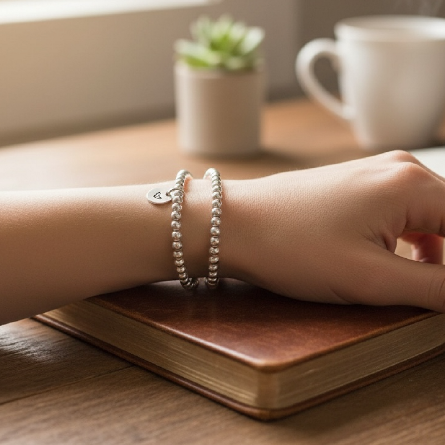 Sterling Silver heart Bracelet