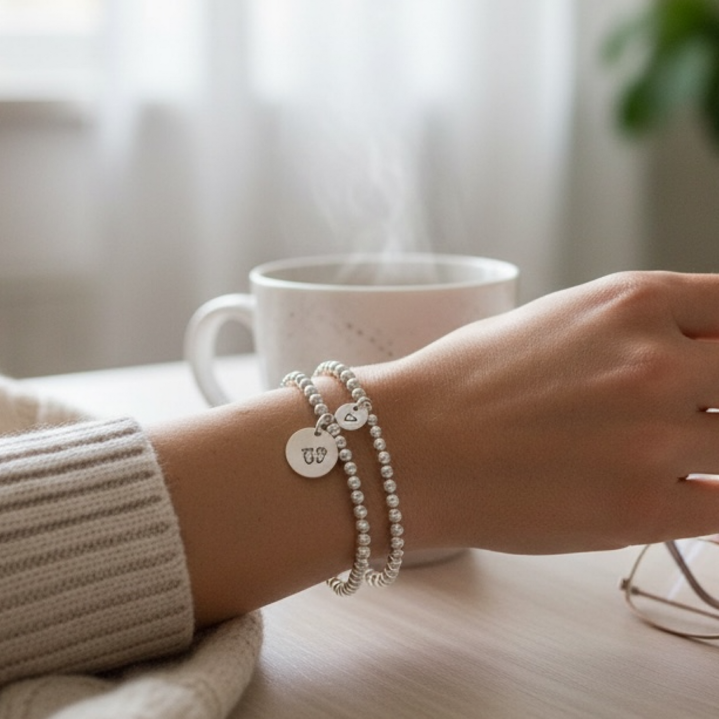 Sterling Silver heart Bracelet