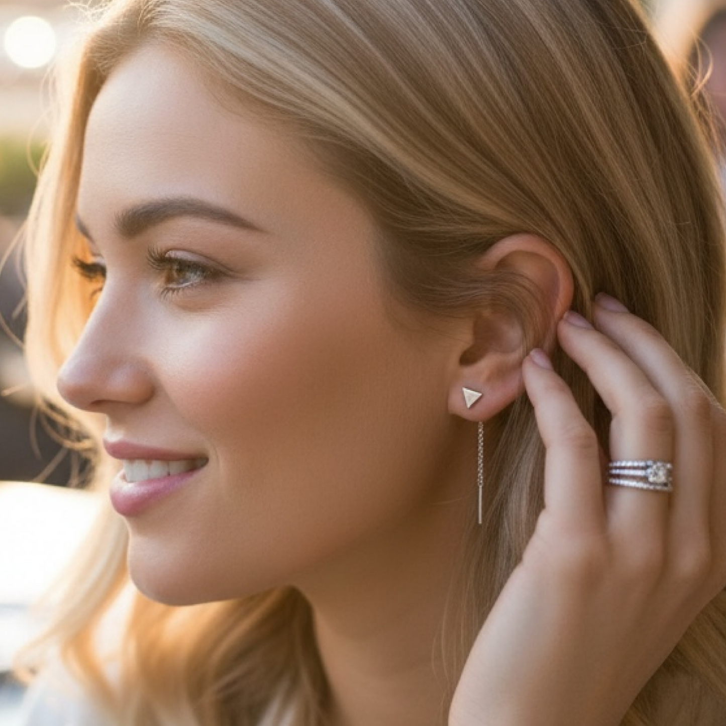 Silver Threader Earrings