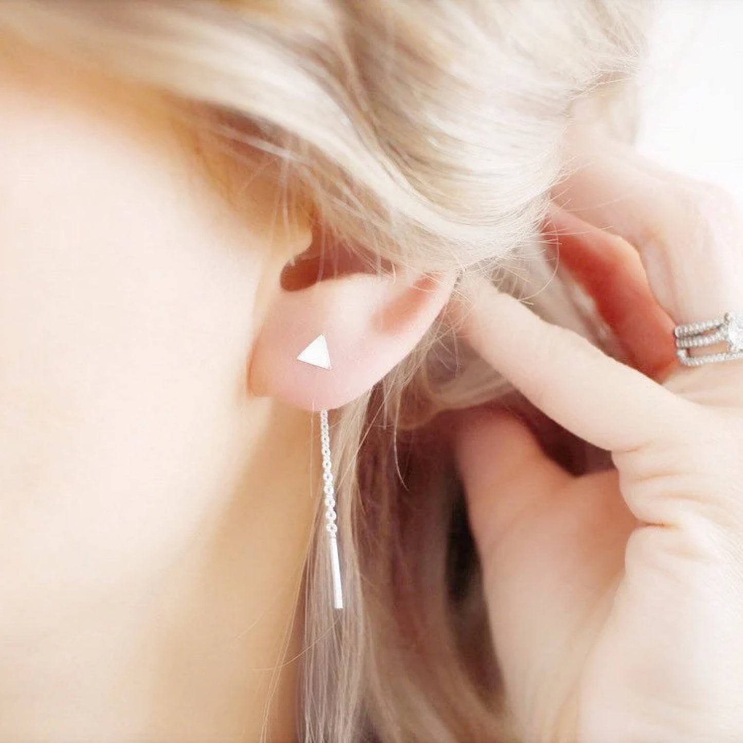 Silver Threader Earrings