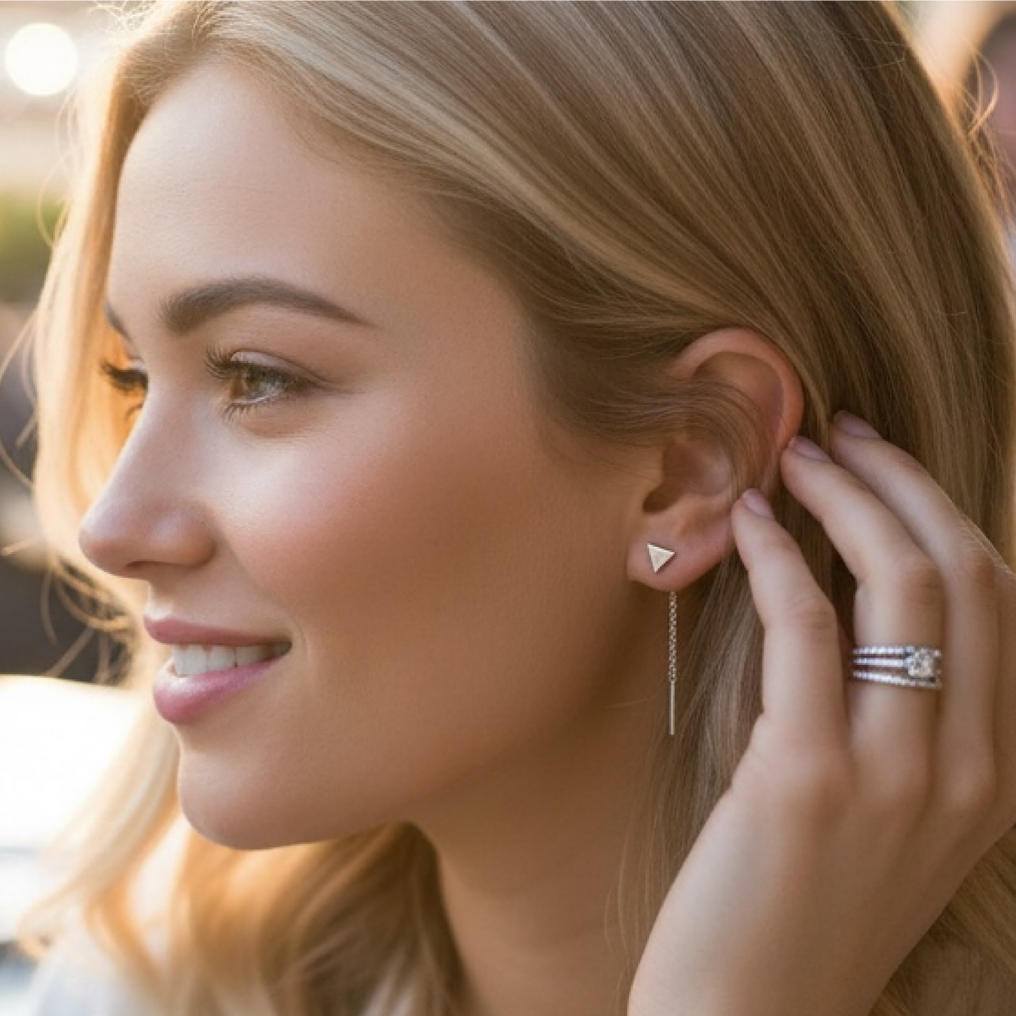 Silver Threader Earrings