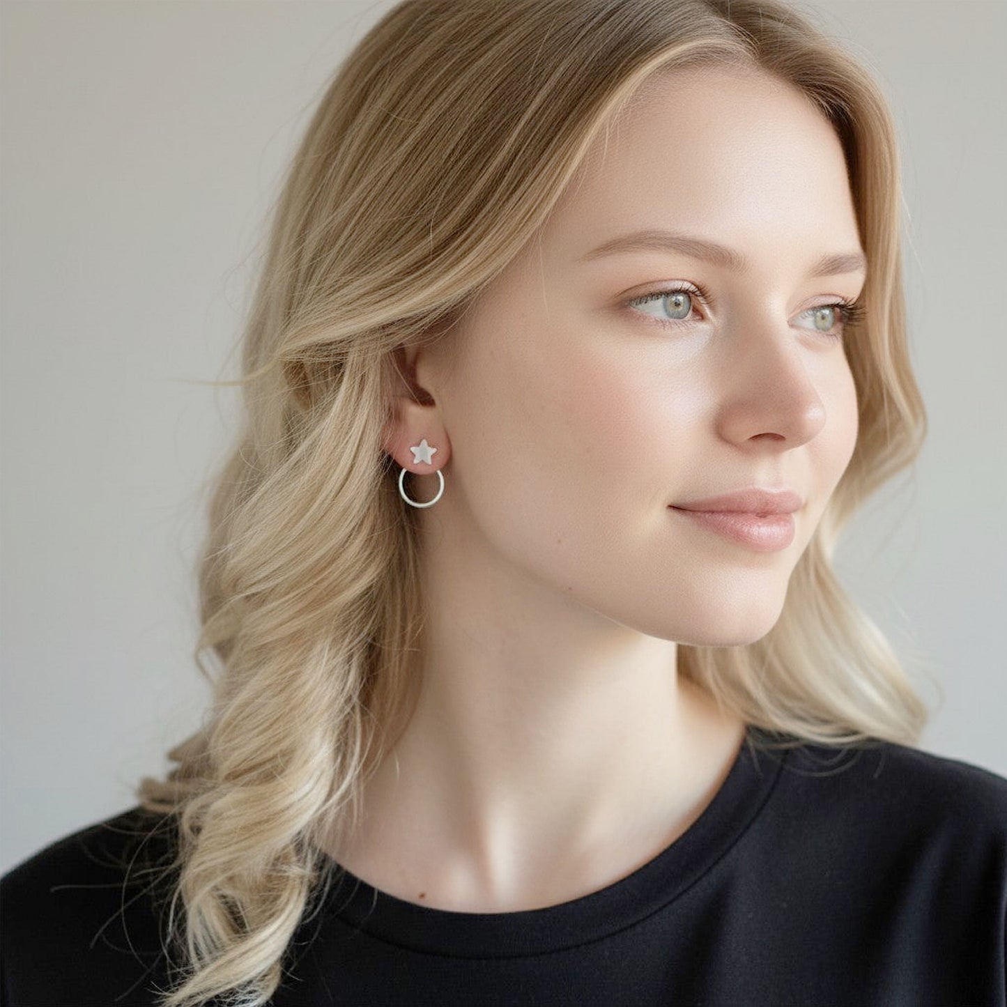 Silver Star Ear Jacket