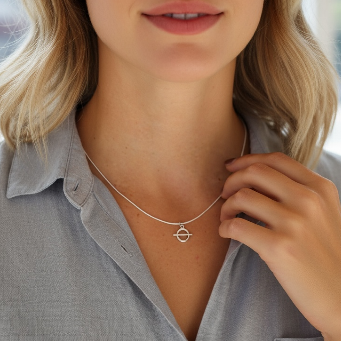 Dainty Silver Charm Necklace