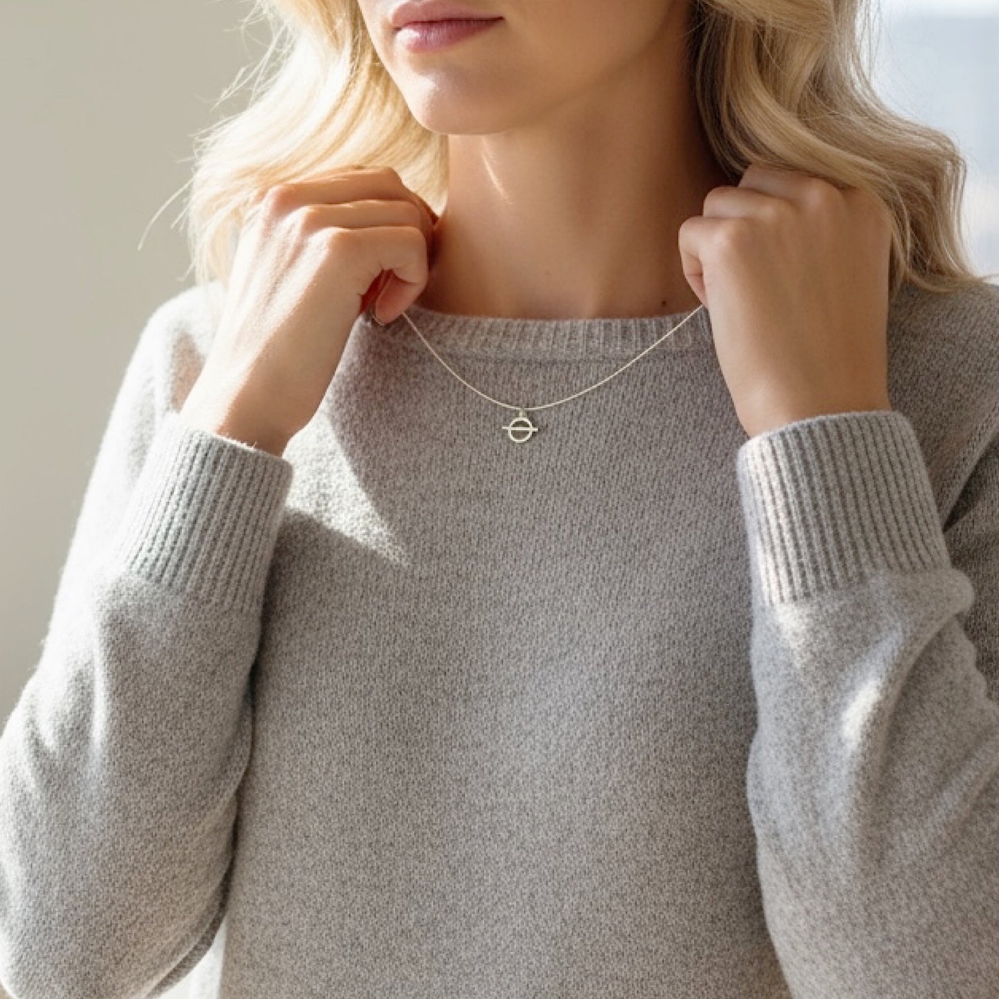 Dainty Silver Charm Necklace