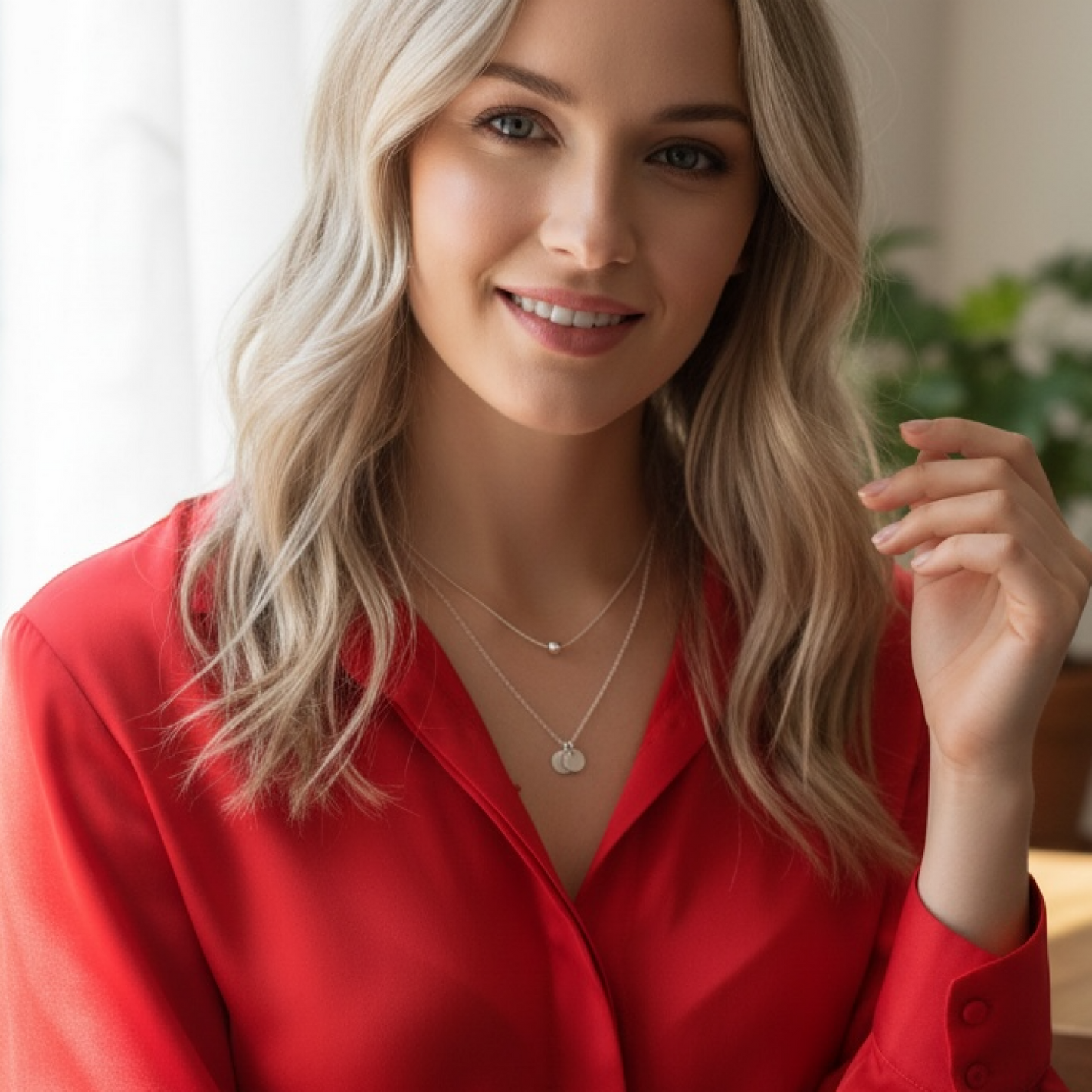 Silver Ball necklace