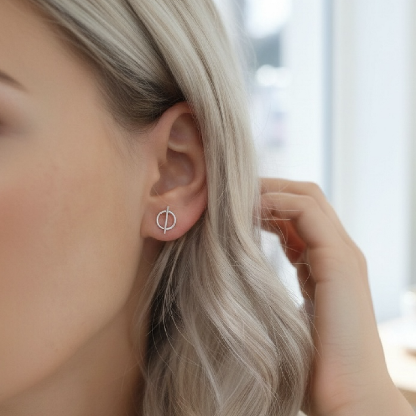 Sterling Silver  Stud Earrings