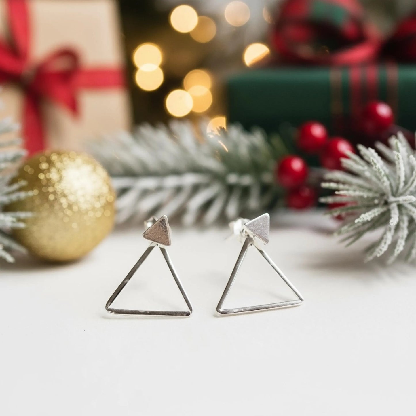 Silver Ear jacket Earrings