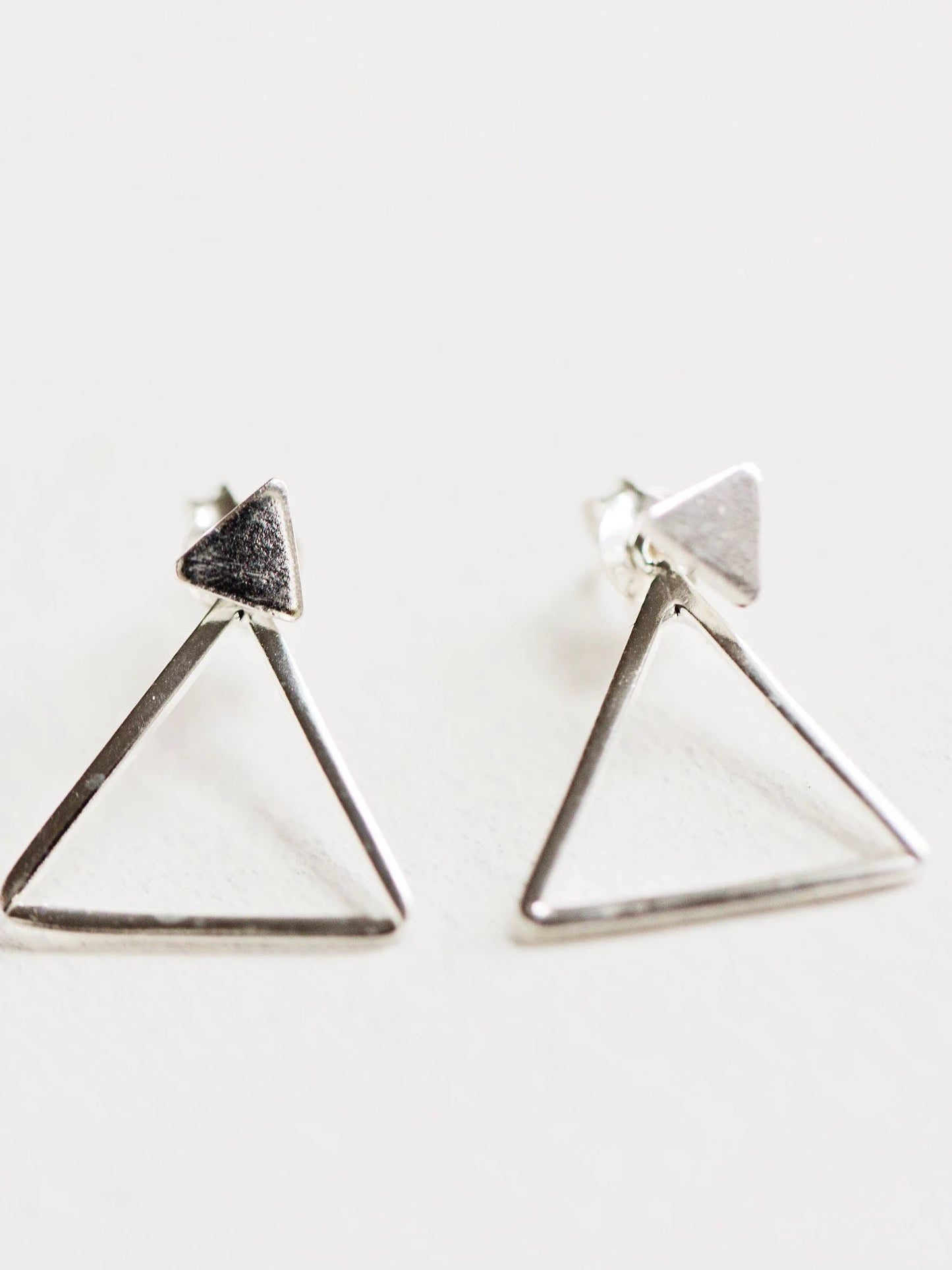 Silver Ear jacket Earrings