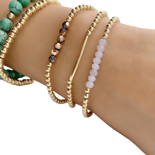 Dainty Bead Stacking bracelet