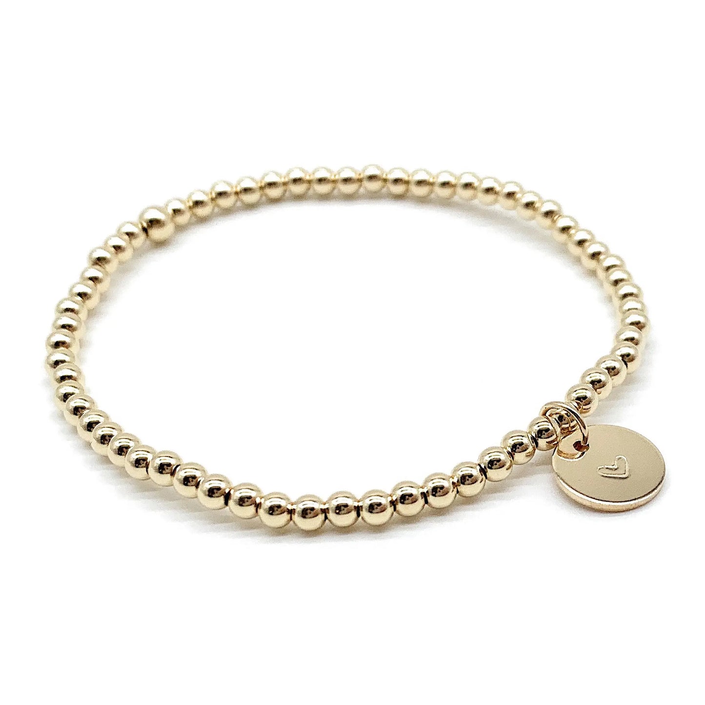 Gold heart bracelet Savi Jewelry