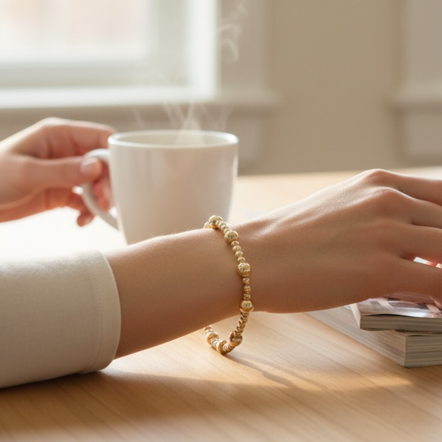 Gold beaded Bracelet • Best Seller