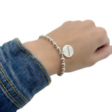 Silver Inital bracelet
