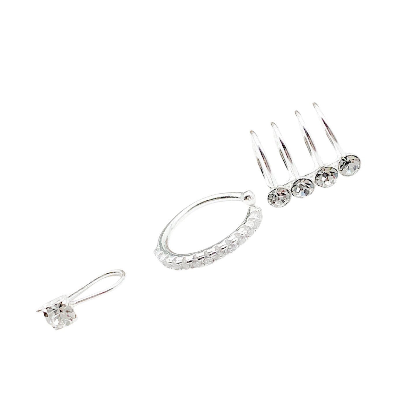 Silver Ear Cuff Earring