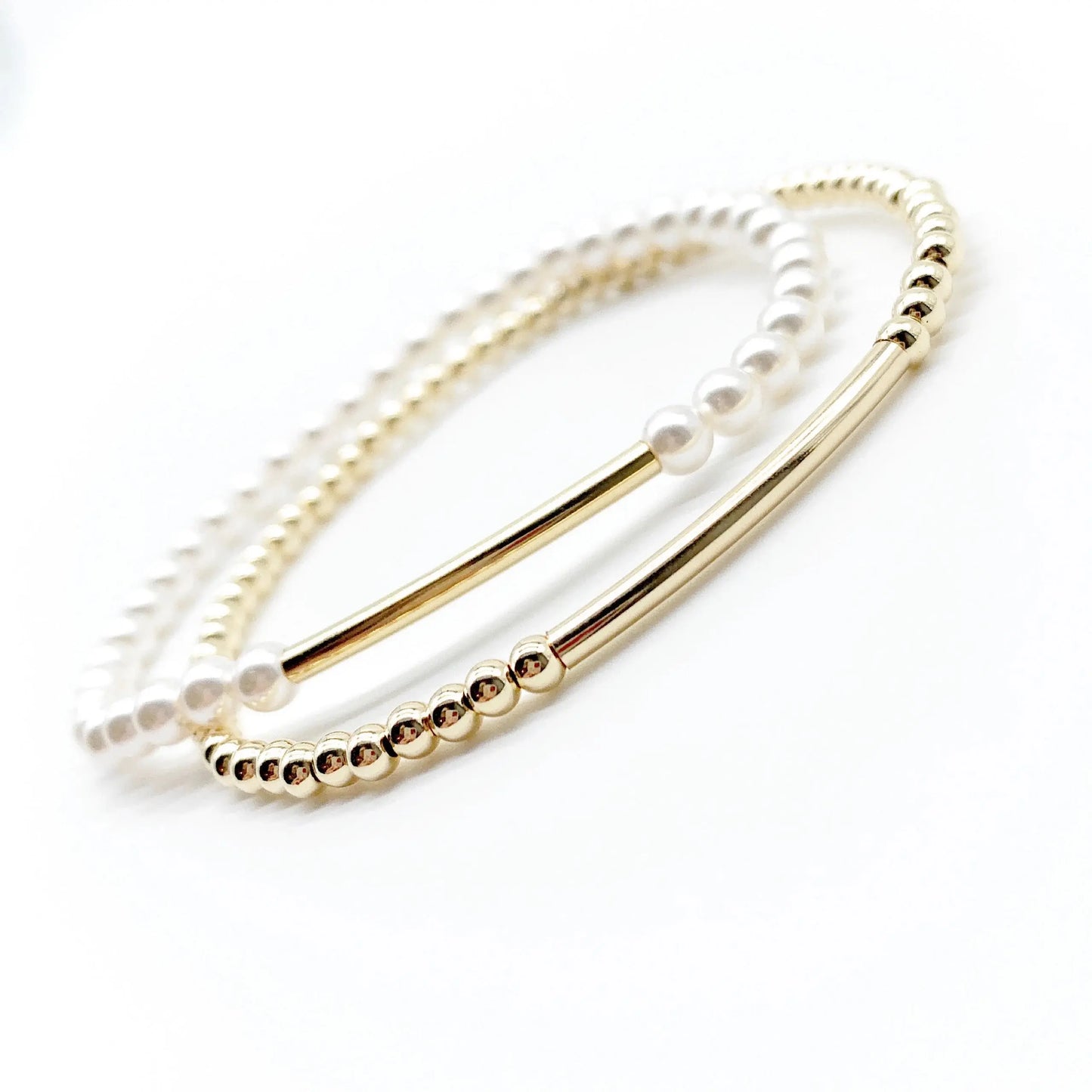 Gold Pearl Bracelet Savi Jewelry