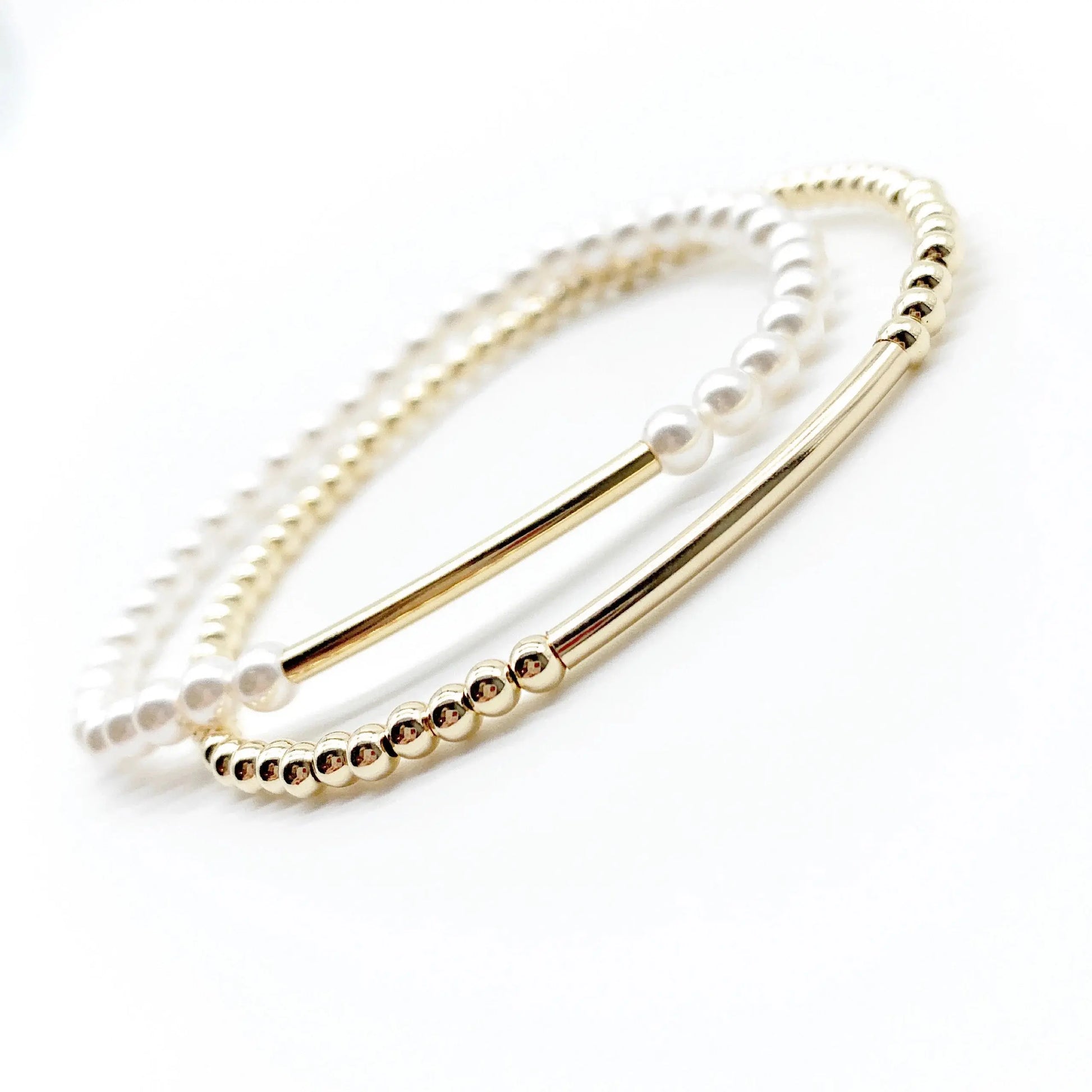 Gold Pearl Bracelet Savi Jewelry