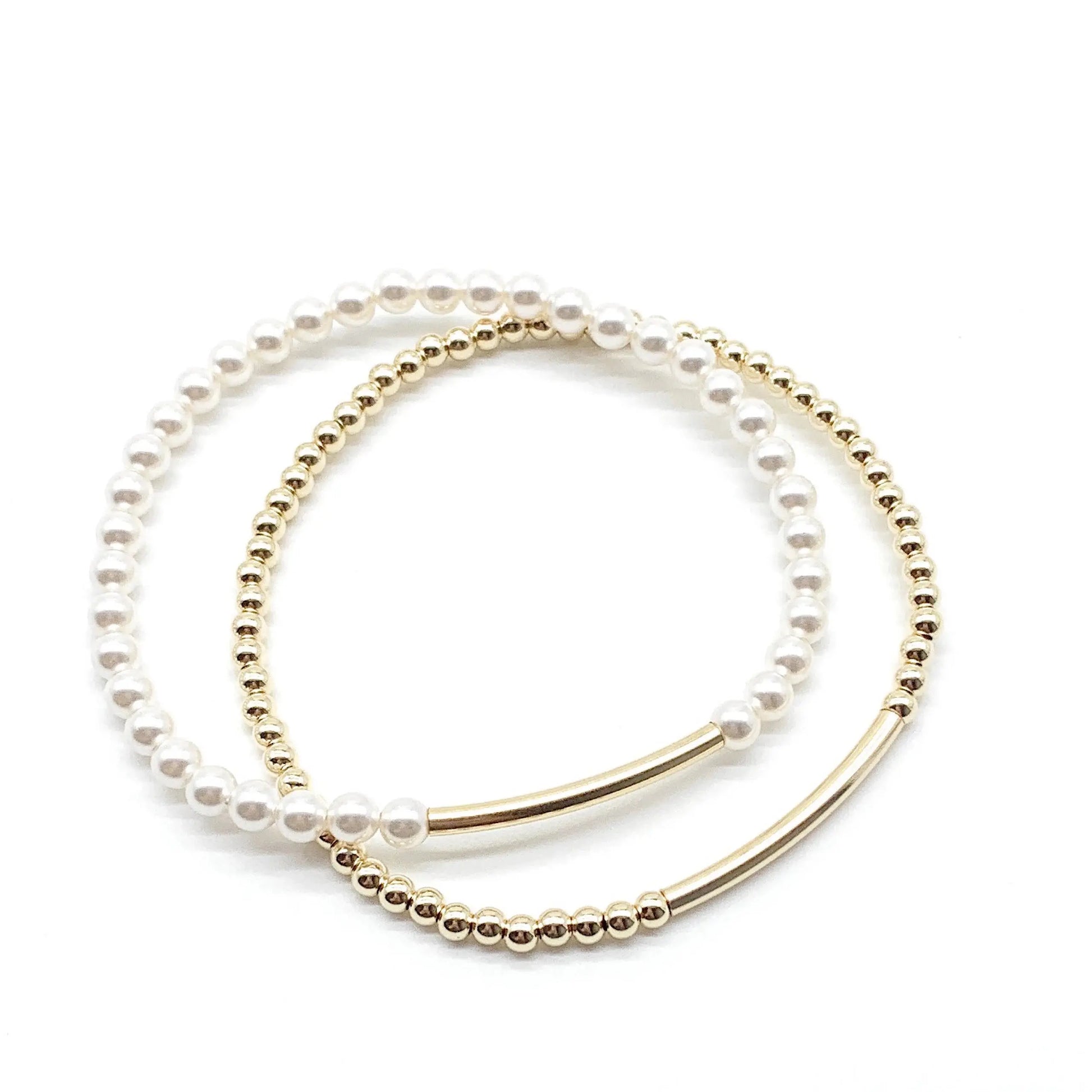 Gold Pearl Bracelet Savi Jewelry