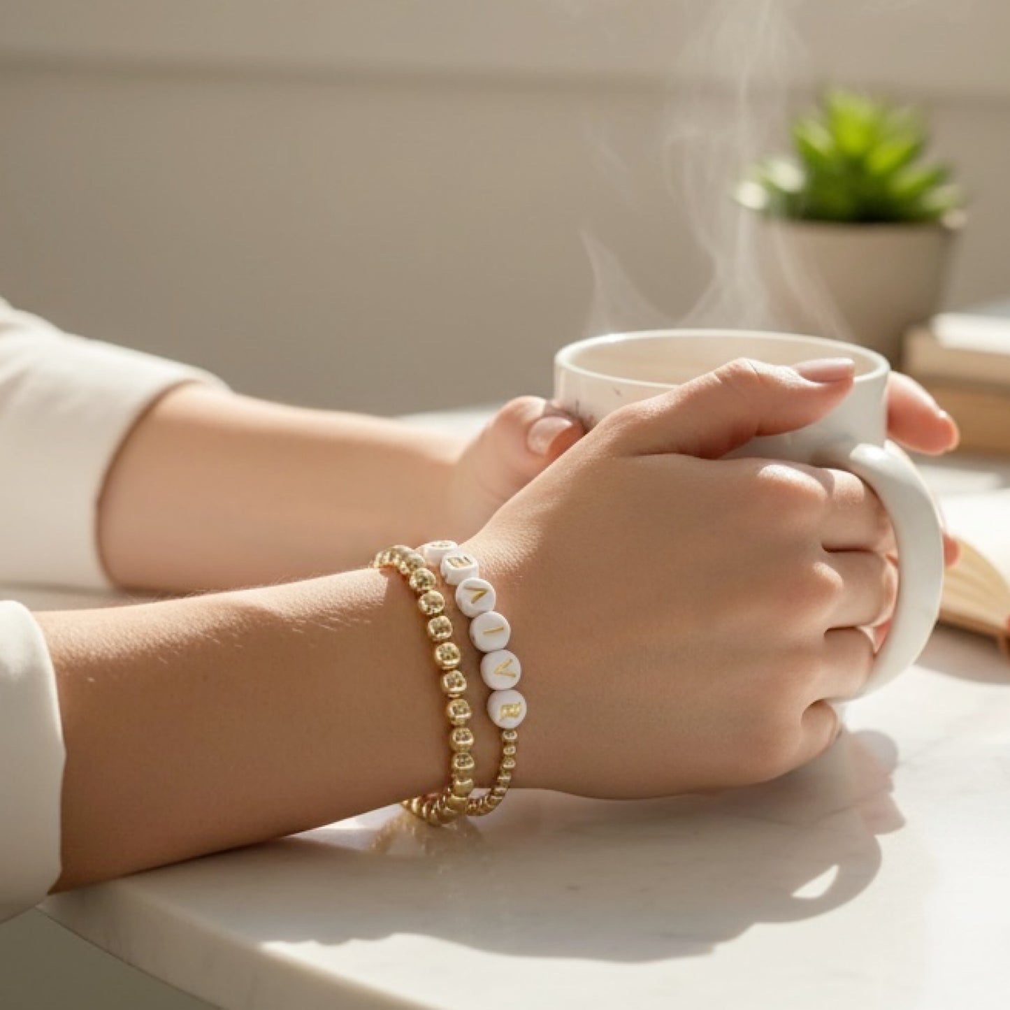 Gold Initial bracelet