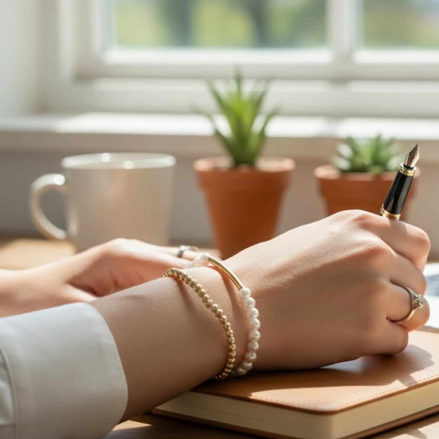 Gold Pearl Bracelet Savi Jewelry