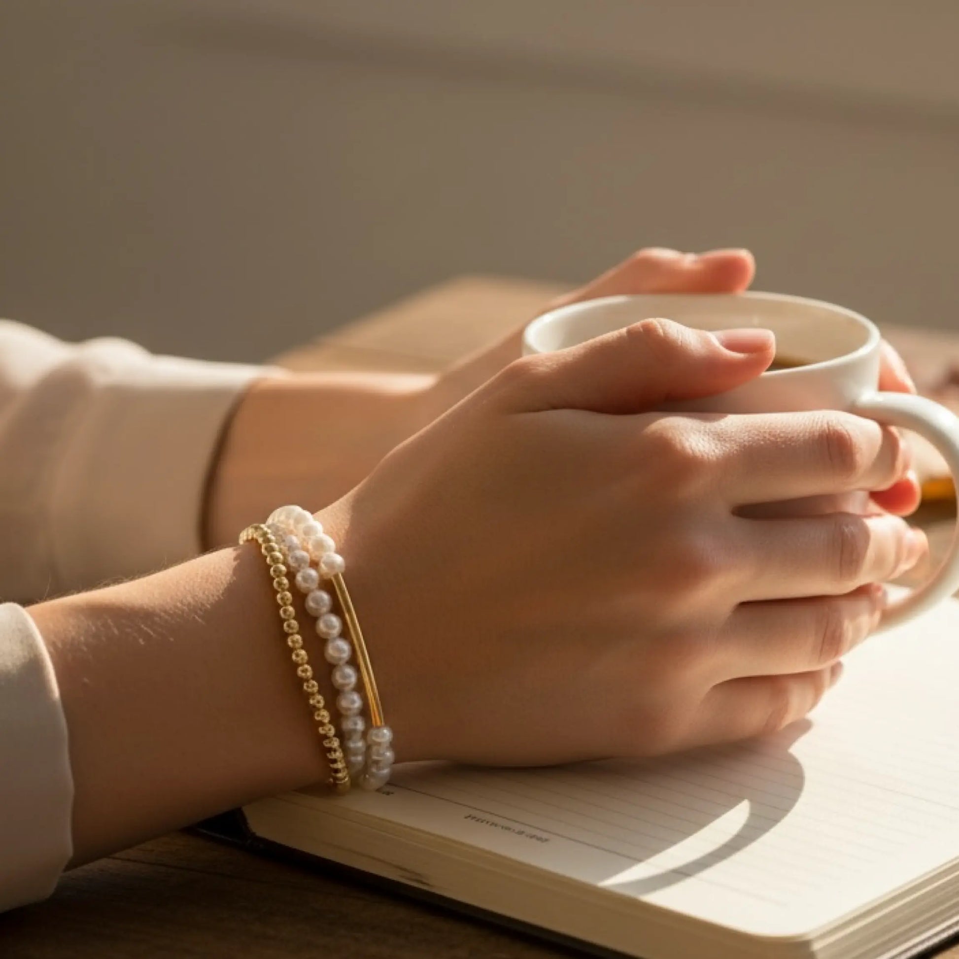 Gold Pearl Bracelet Savi Jewelry