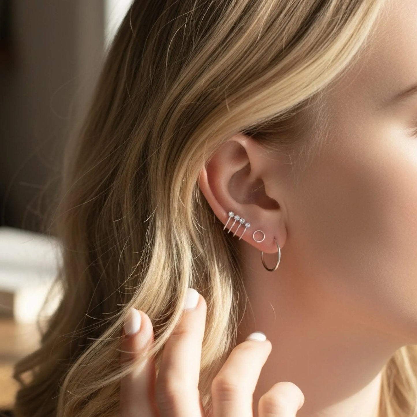 Silver Ear Cuff Earring