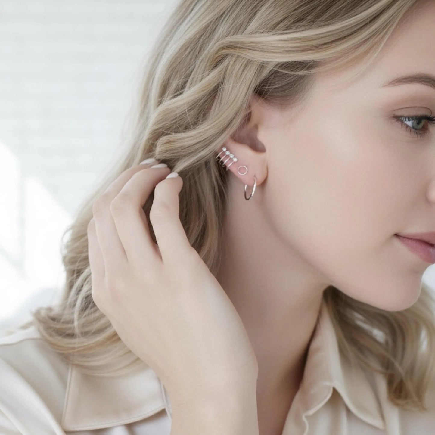 Silver Ear Cuff Earring