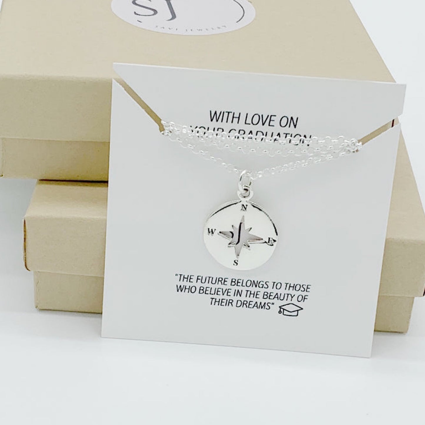 Compass Graduation necklace