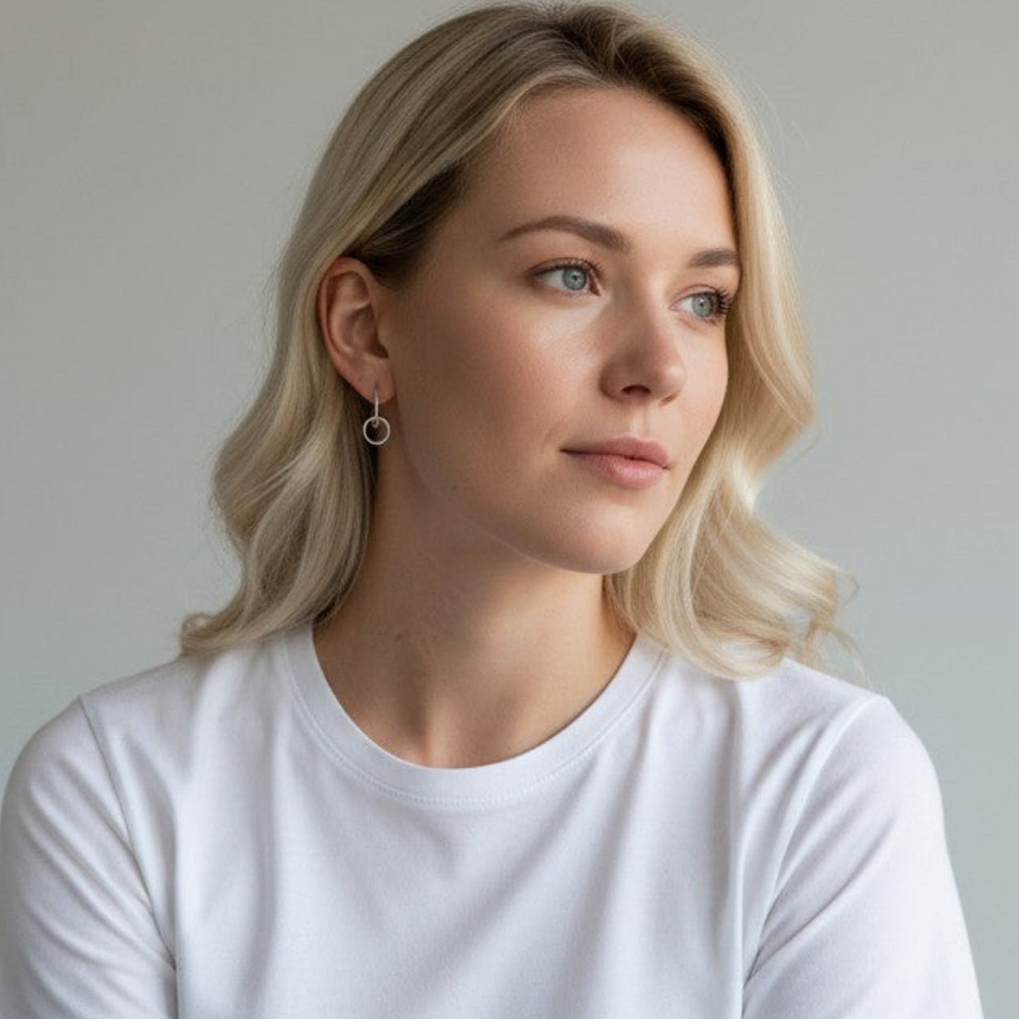 Silver Hoop Earrings