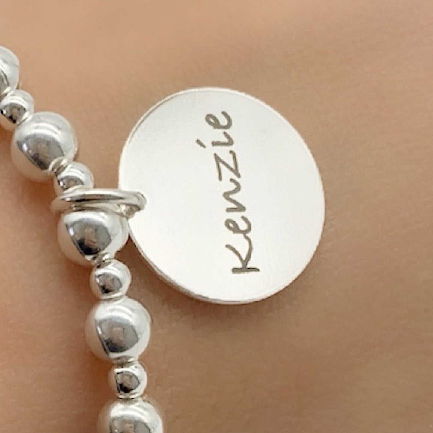 Silver Personalized Charm