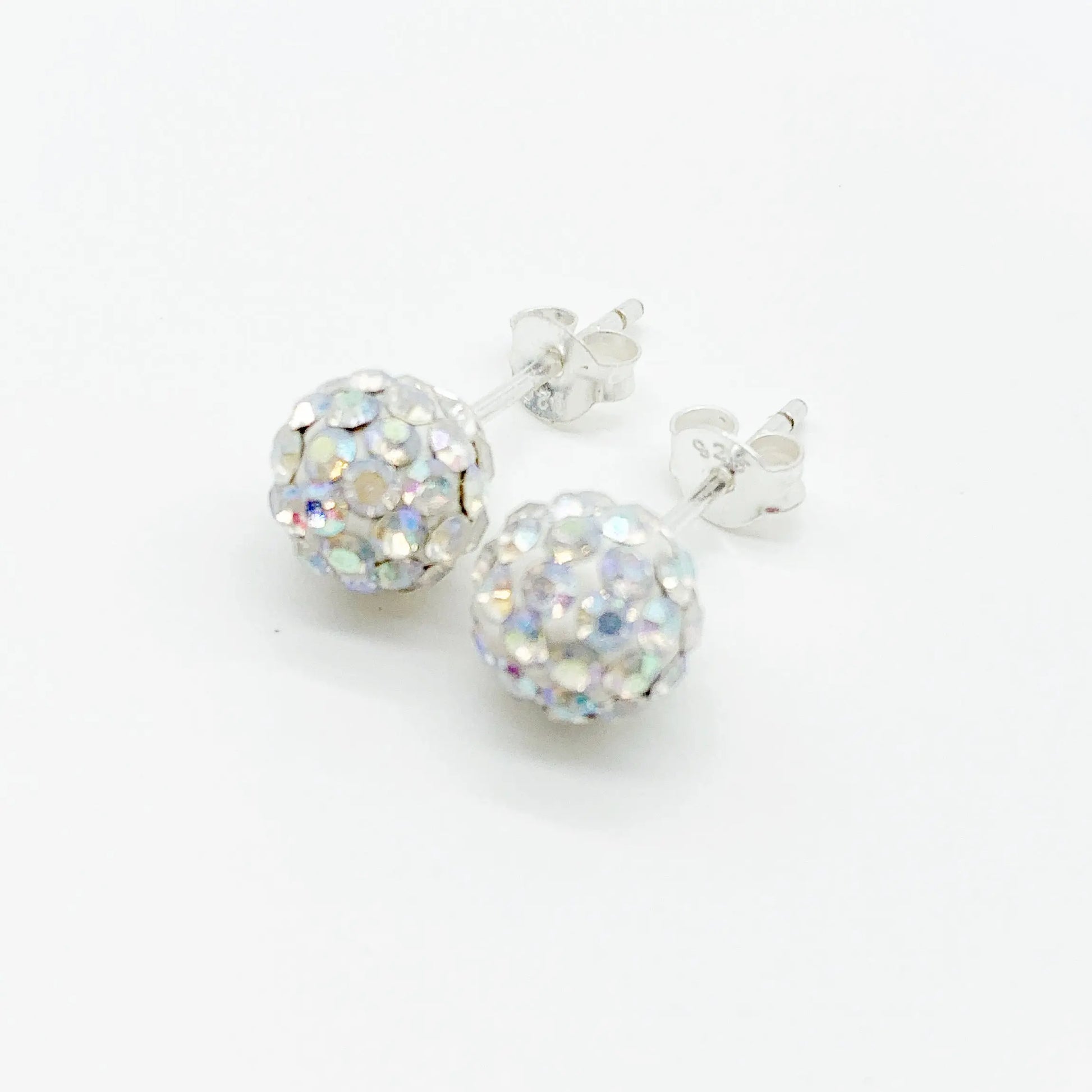 Silver Crystal stud Earring Savi Jewelry