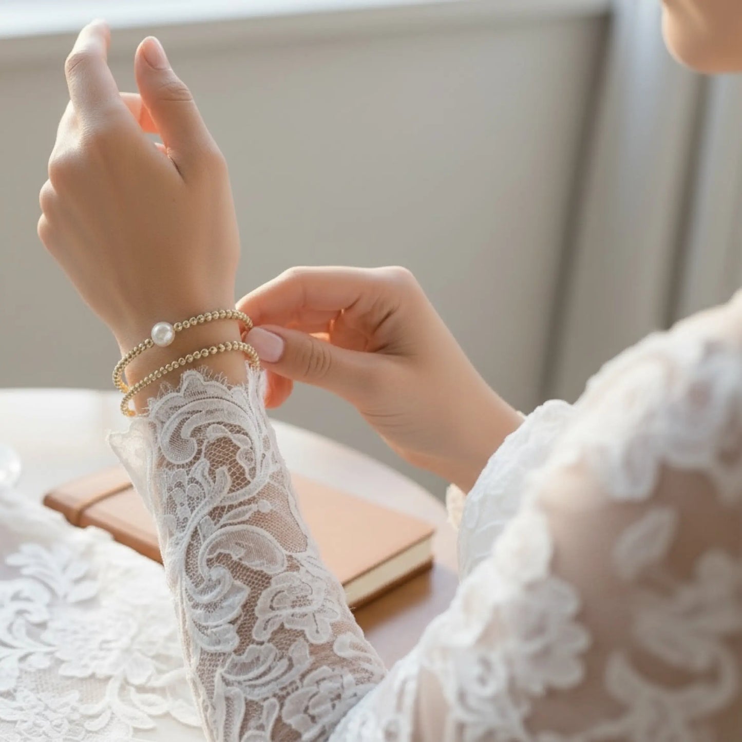 Gold Pearl bracelet Savi Jewelry