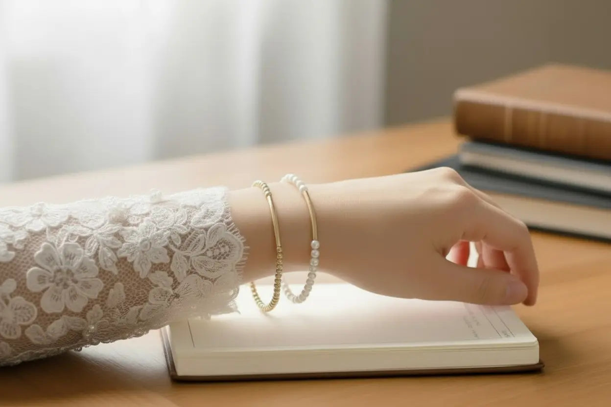 Gold Pearl Bracelet Savi Jewelry