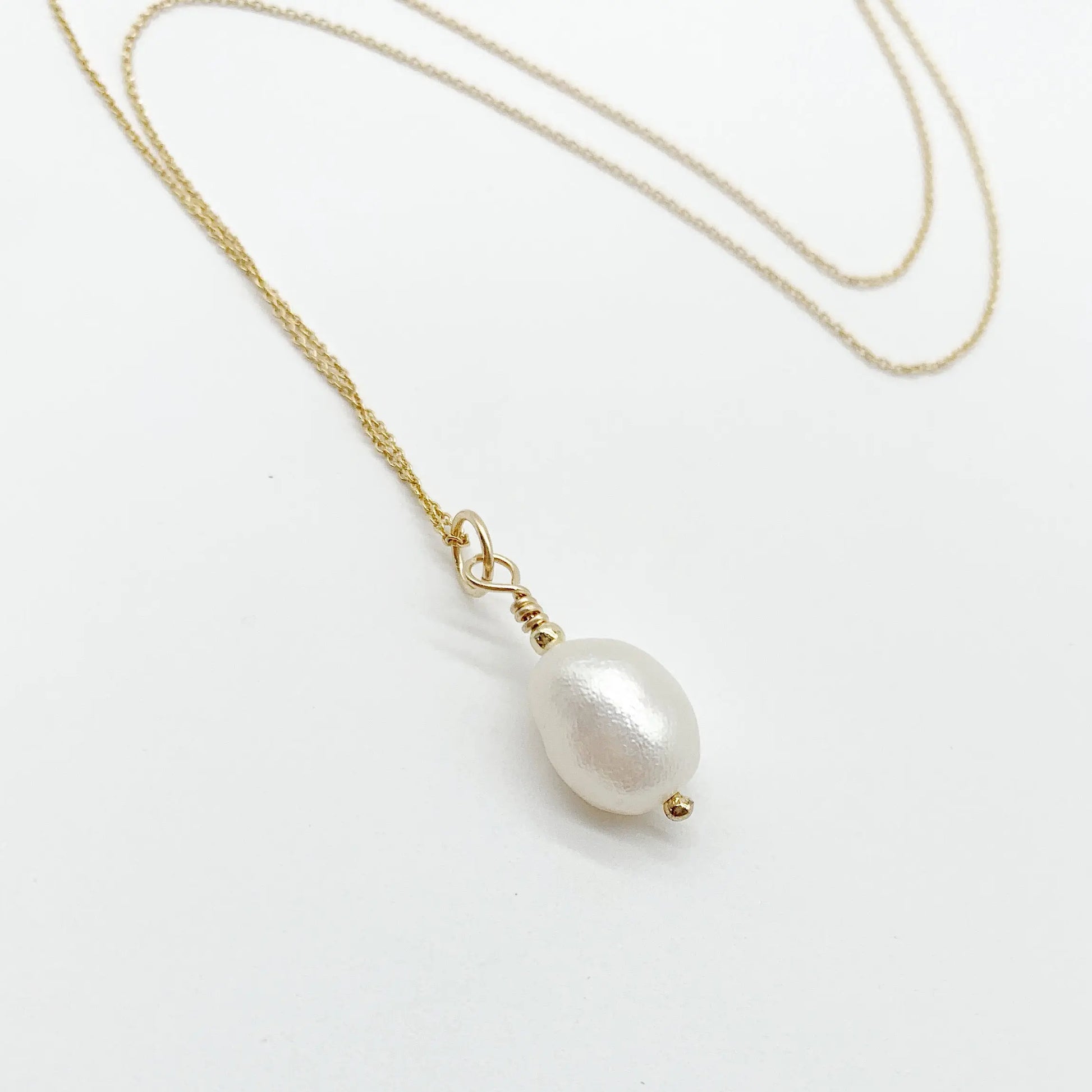 Gold Pearl Necklace SaviJewelry