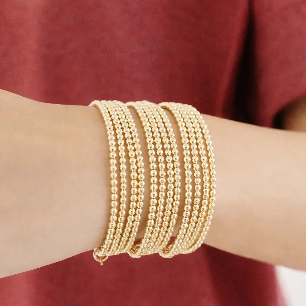 Gold beaded Bracelet Savi Jewelry